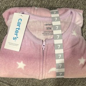 NWT. Carter’s Kid 1-Piece Moon Fleece Footie Pajamas.